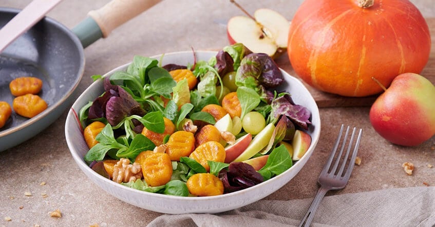 Ñoquis de calabaza con parmesano