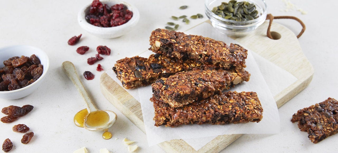 Receta fácil y equilibrada de barrita casera de cereales