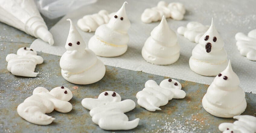 Merengues fantasma: receta fácil para Halloween