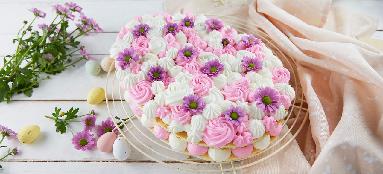 Receta para el pastel número de huevos de pascua