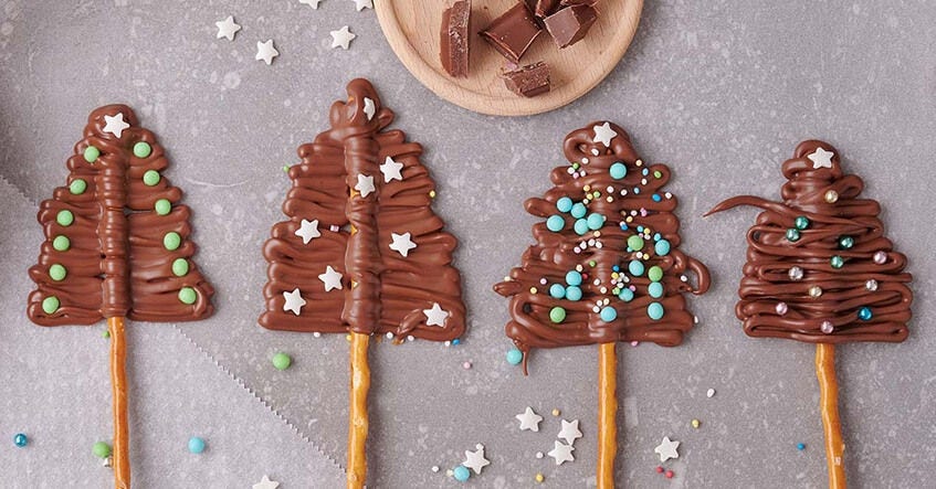 Árboles de chocolate: una receta fácil y festiva