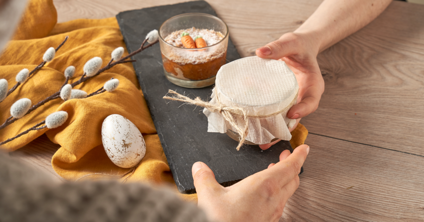 Vasitos de tarta de zanahoria