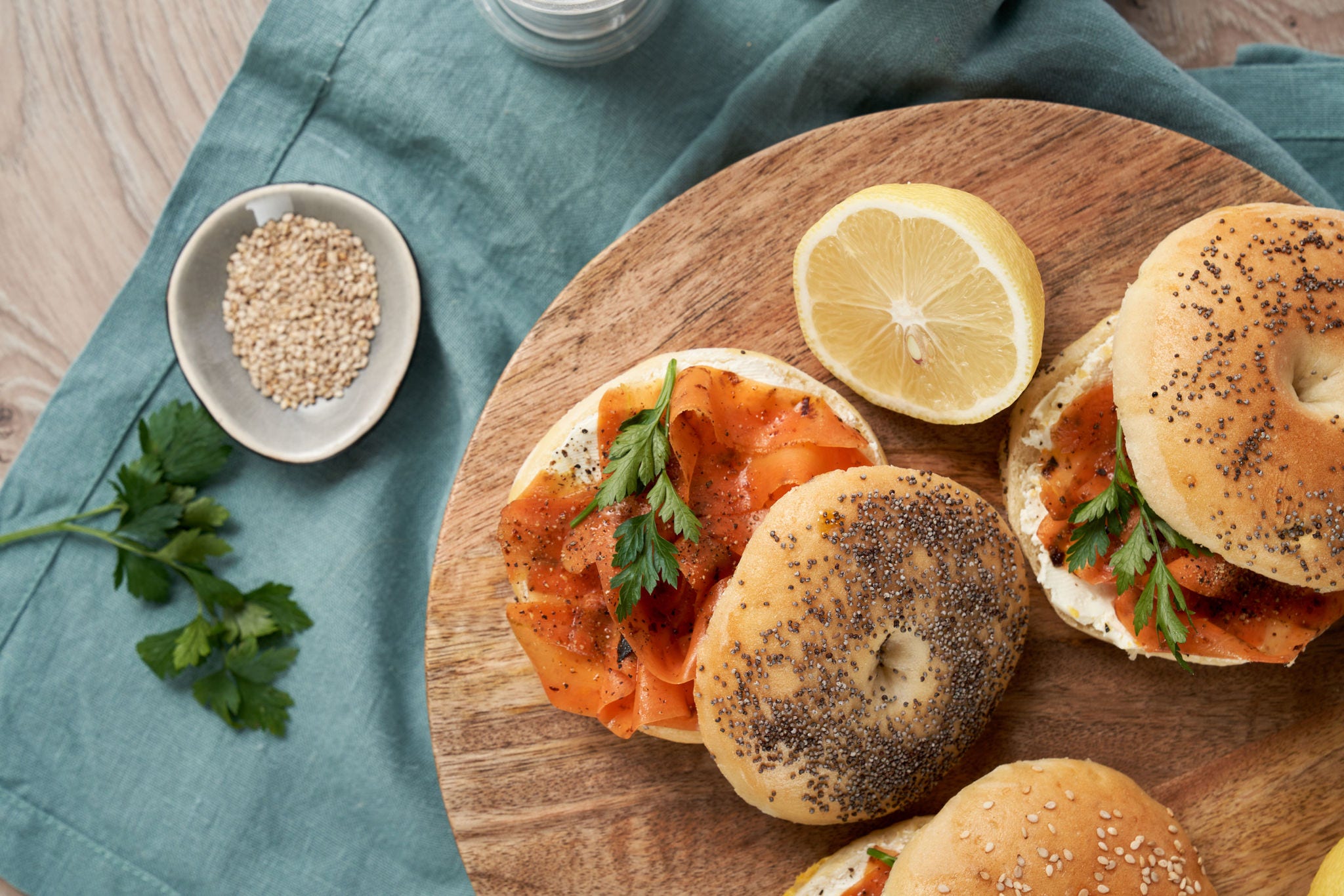 Salmón vegano para bagels y ensaladas