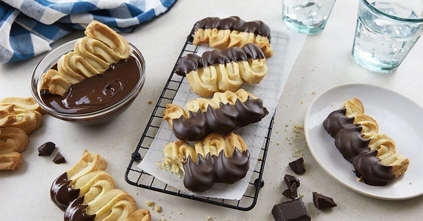 Receta de galletas Chocolate Spritz: El postre perfecto para las fiestas