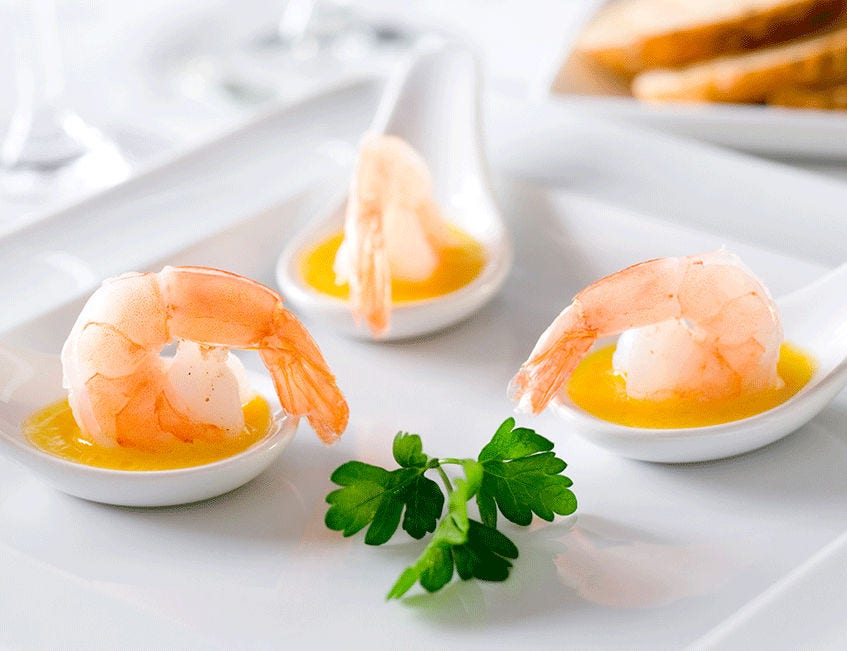 Gambas marinadas en cítricos: un entrante fácil y sabroso
