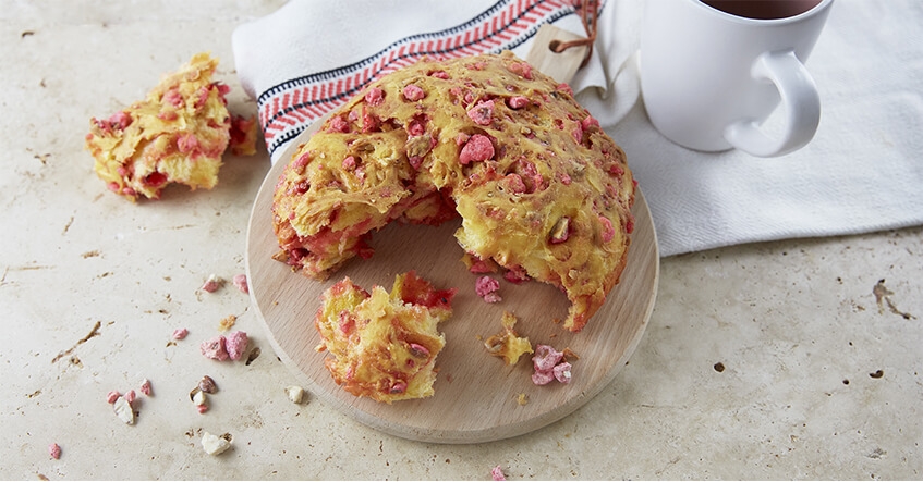 Brioche de praliné rosa