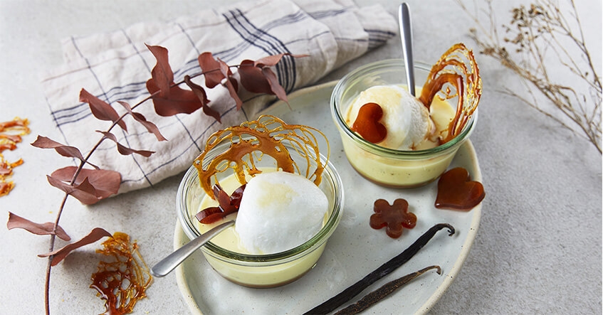 Isla flotante con caramelo y natilla: receta para huevos en la nieve