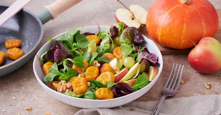 Ñoquis de calabaza con parmesano