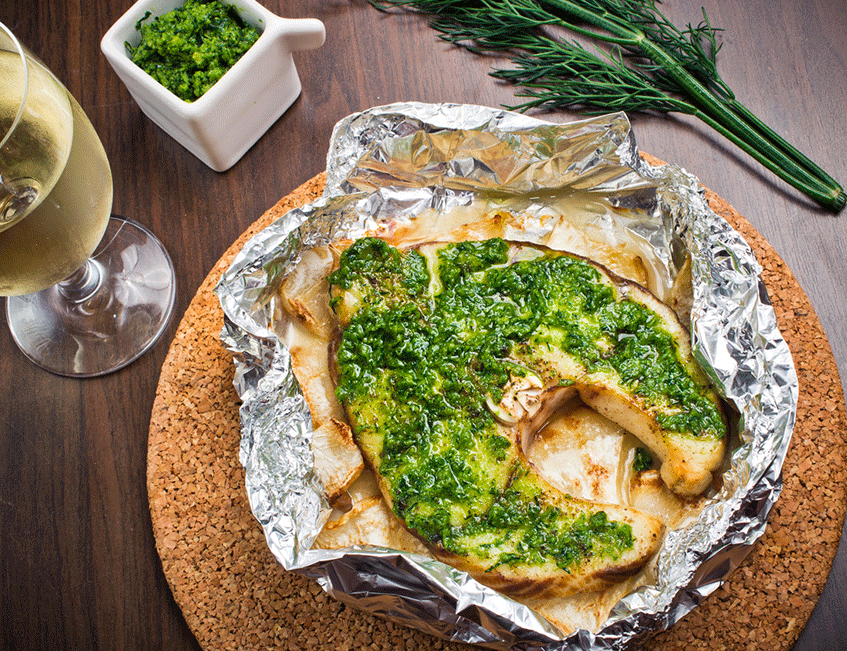 Pescado al papillote