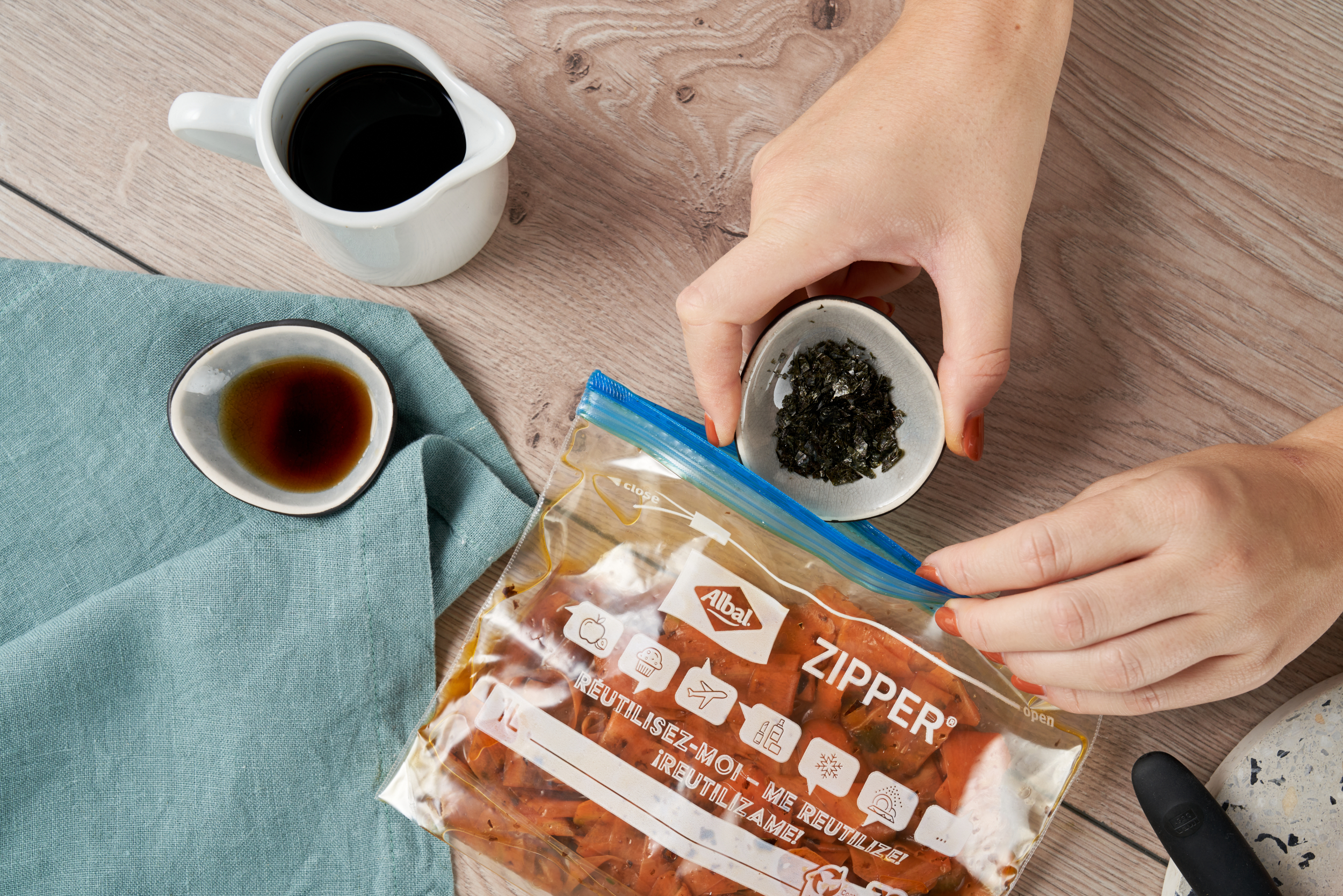 Salmón vegano para bagels y ensaladas