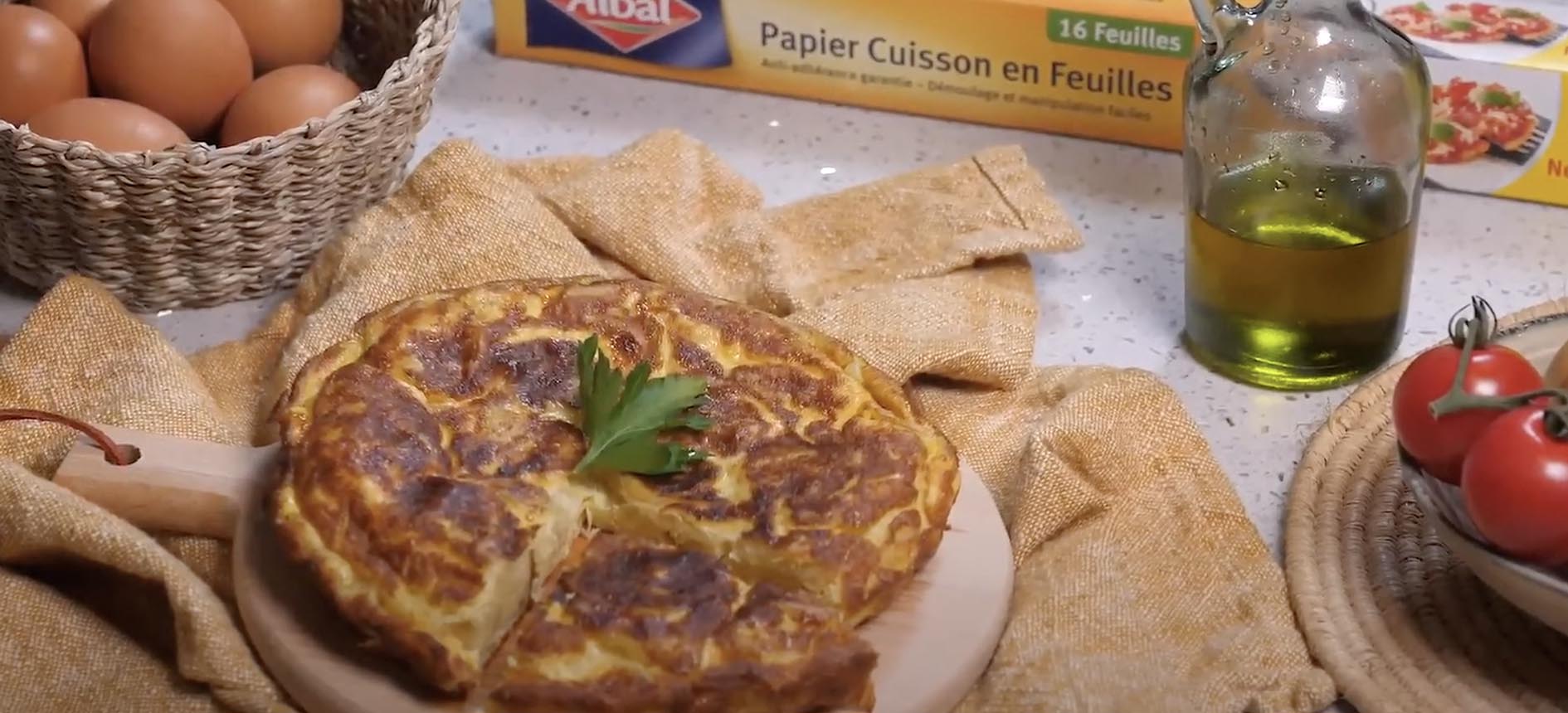Tortilla de patatas con cebolla