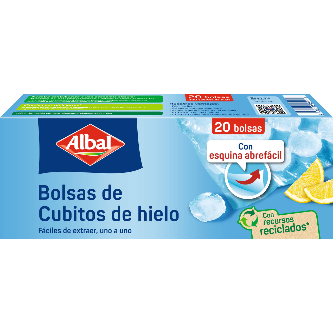 Albal IceCubeBags 20 Bags, EmpCo Update, May 2026, ESP, 050-358, GS1