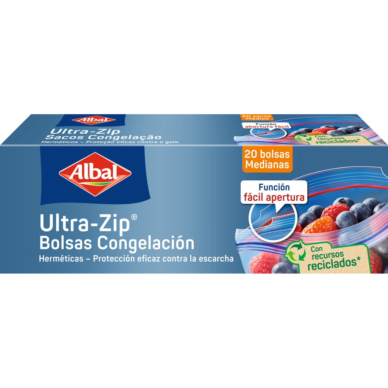 Packshot, Albal UltraZip 20x1L , EmpCo Update, May 2026, ESP-POR, 050-265, GS1