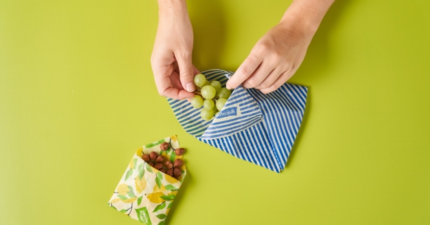 Bolsa plegable para frutos secos y uvas