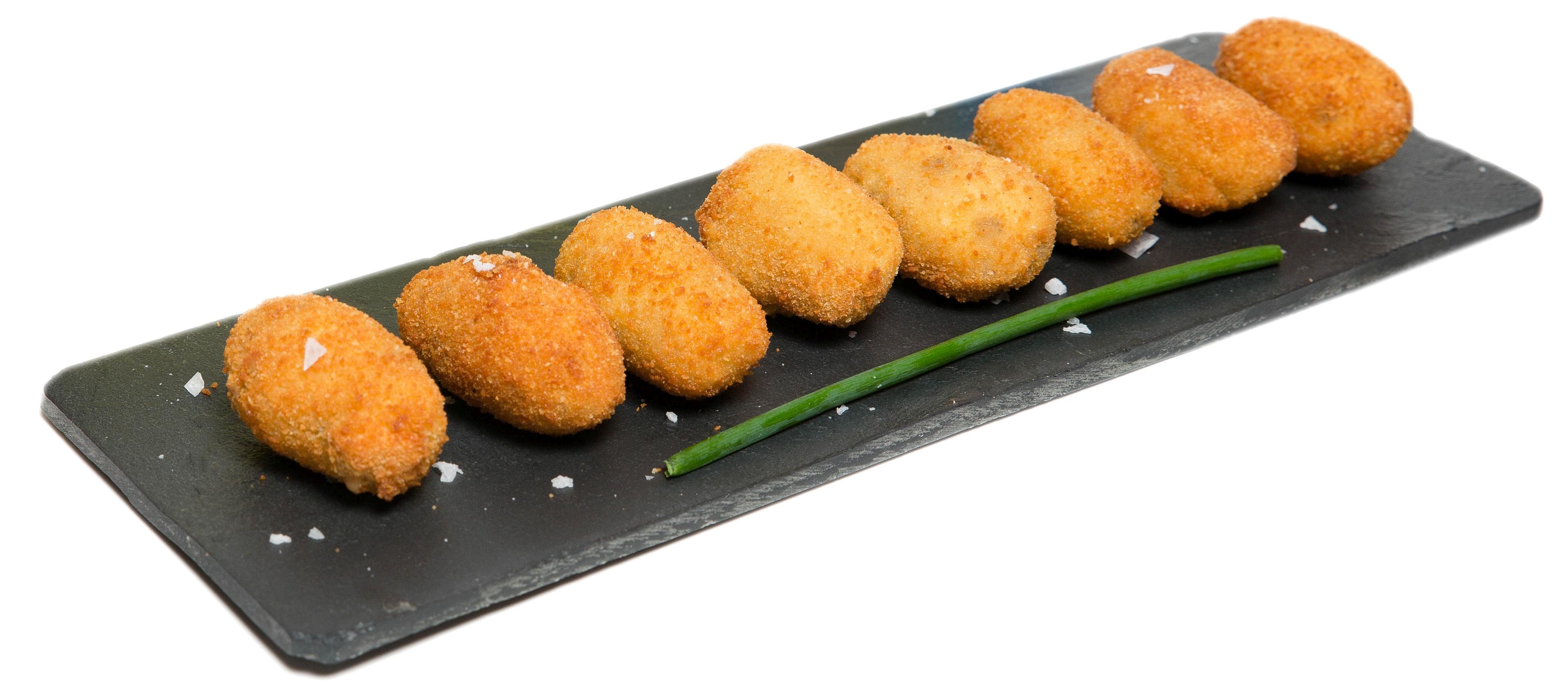 Croquetas de gambas al ajillo