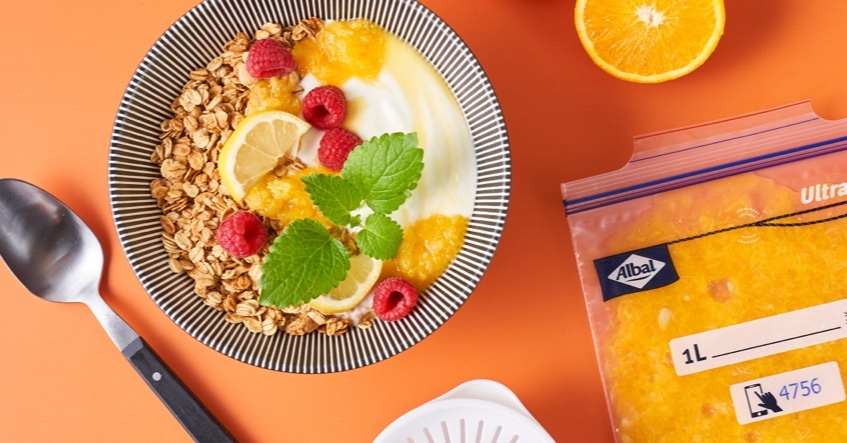 El ingrediente perfecto para la granola: la pulpa de fruta sobrante.