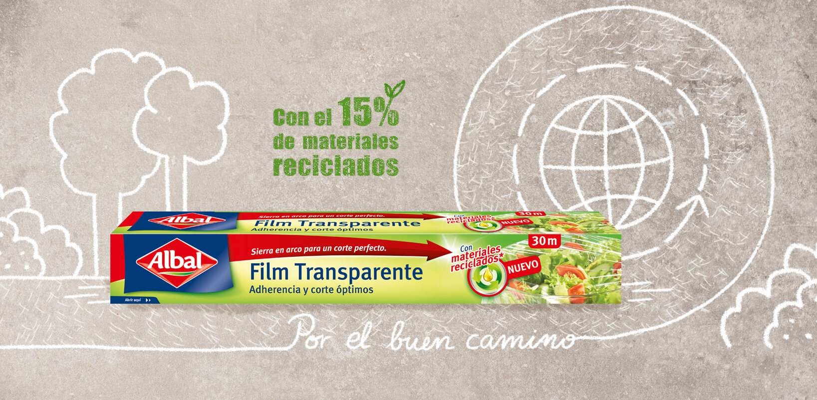 Nuevo film Transparente Albal® Sostenible