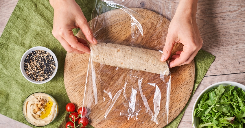 Receta Albal®: Wraps recién hechos para llevar y disfrutarlos al sol con Film Albal®