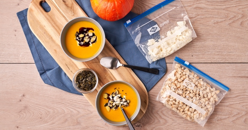 Receta Albal®¡Dale un toque especial a tu sopa de calabaza!: reinventa este clásico del otoño