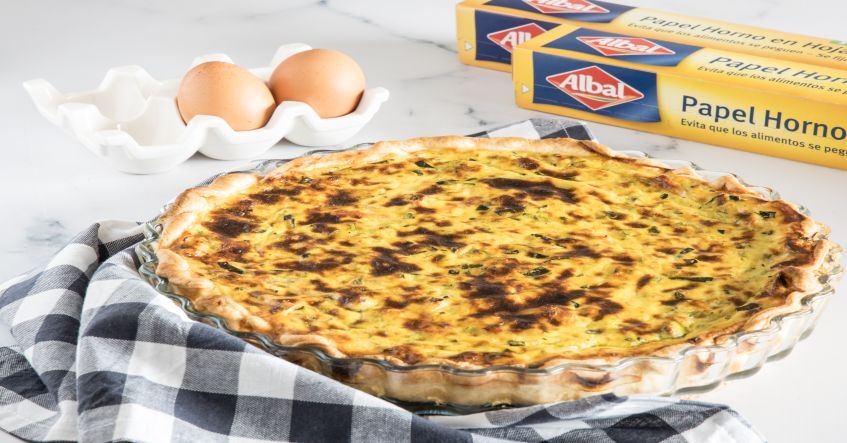 Receta Quiche de calabacín y jamón york de Thermomix y Albal®