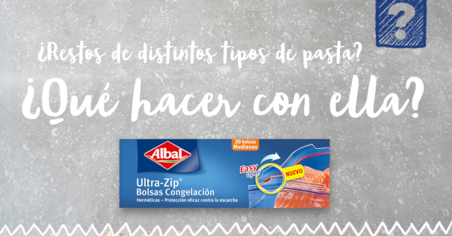 Truco Albal®: ¡Aprovechar los pequeños restos de pasta cruda con Albal®!